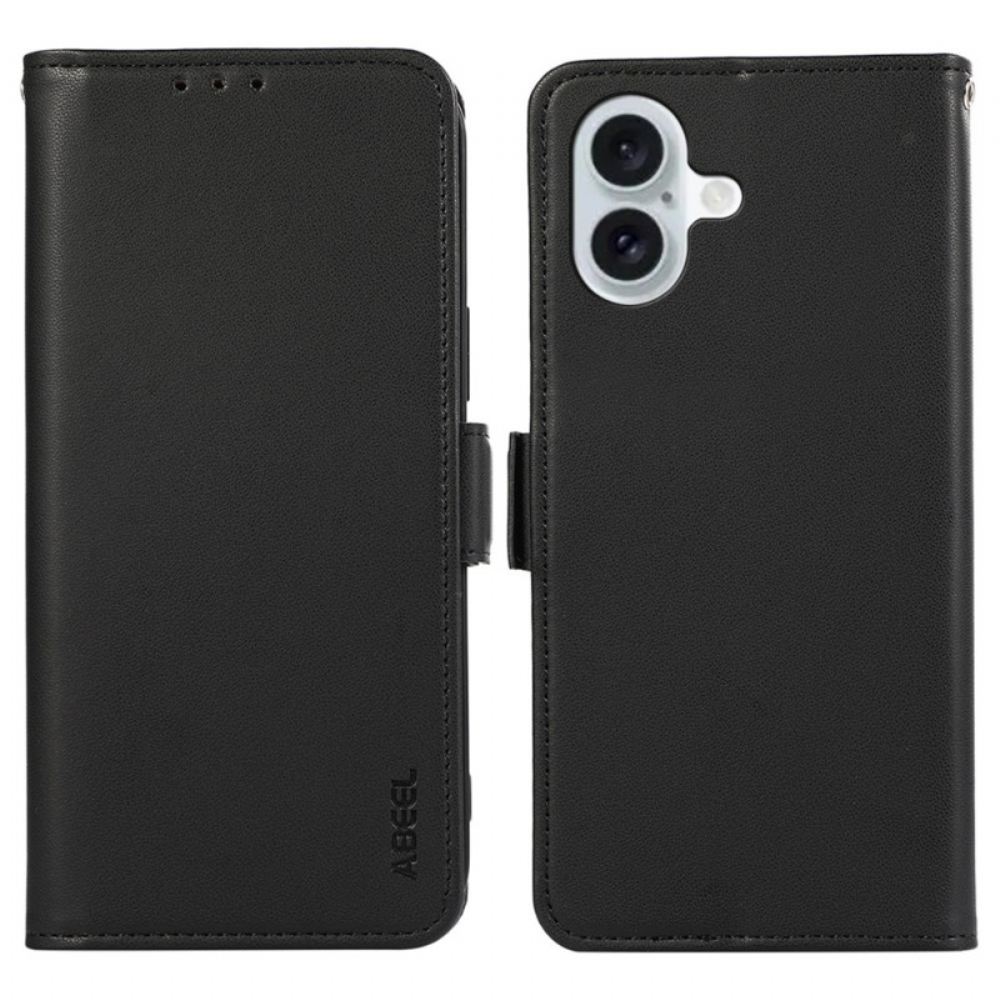 Peněženková Pouzdra iPhone 16 Klasická Rfid Ochrana Abeel