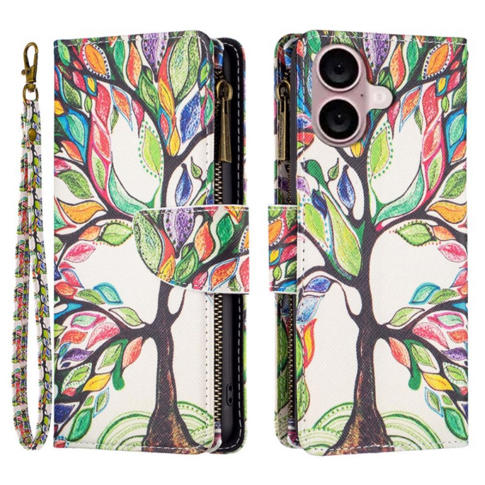 Peněženková Pouzdra iPhone 16 Kryty Na Mobil Peněženka Tree Of Life