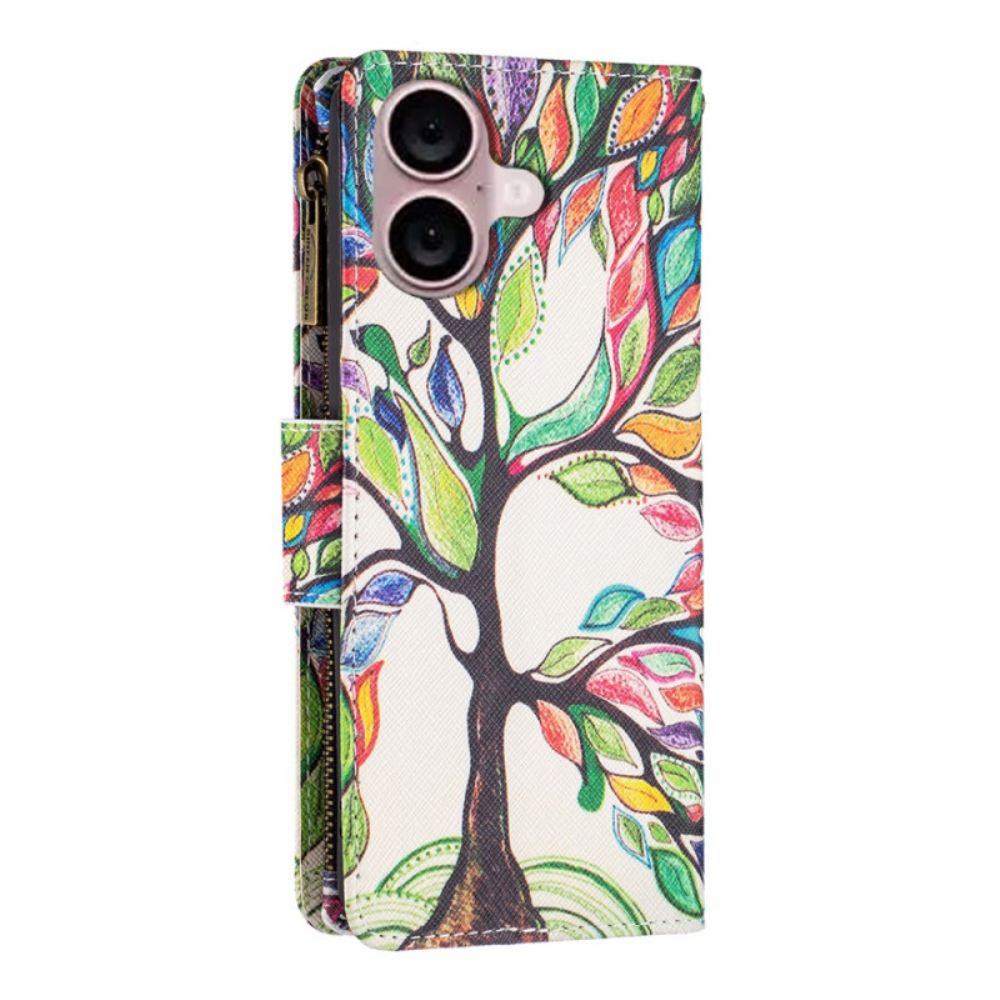 Peněženková Pouzdra iPhone 16 Kryty Na Mobil Peněženka Tree Of Life