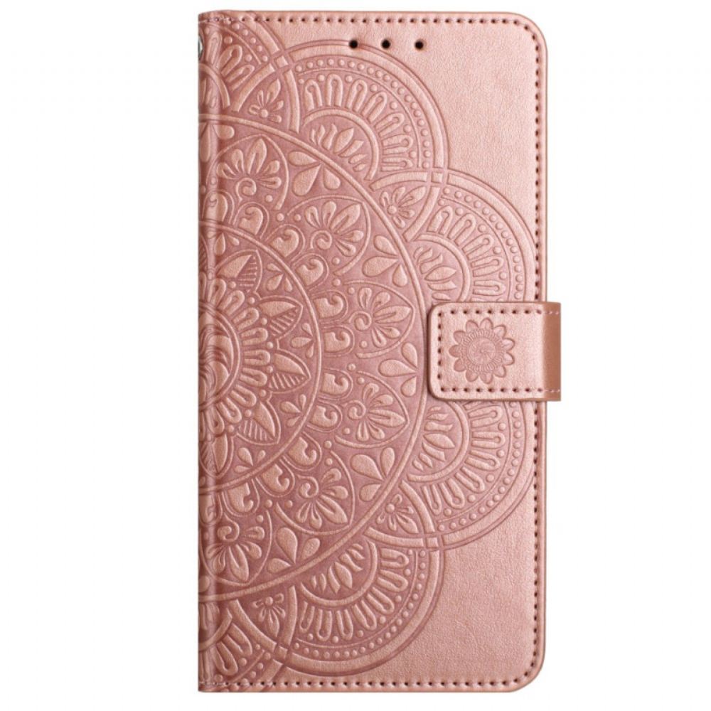 Peněženková Pouzdra iPhone 16 Kryty Na Mobil Vzor Řemínku Mandala