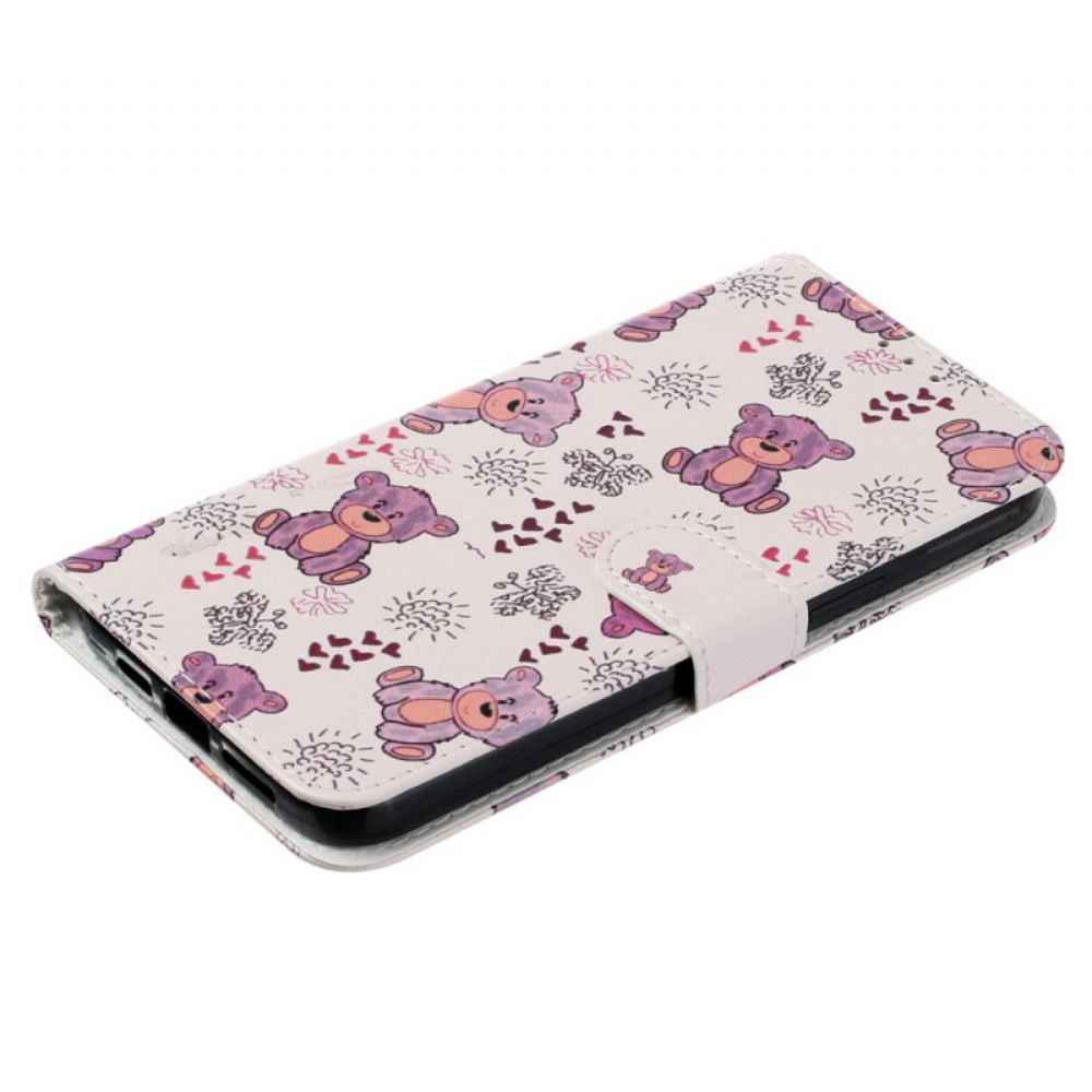 Peněženková Pouzdra iPhone 16 Medvědi Na Krk