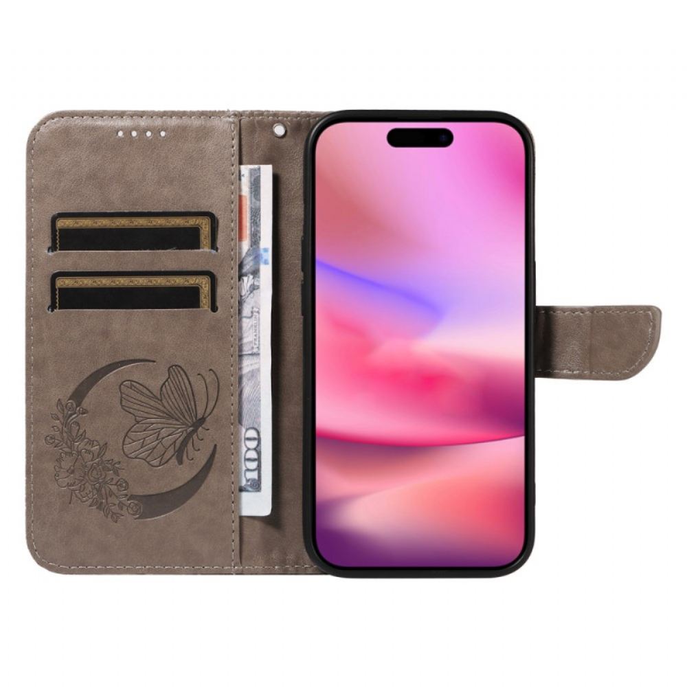 Peněženková Pouzdra iPhone 16 Tisk Motýlů