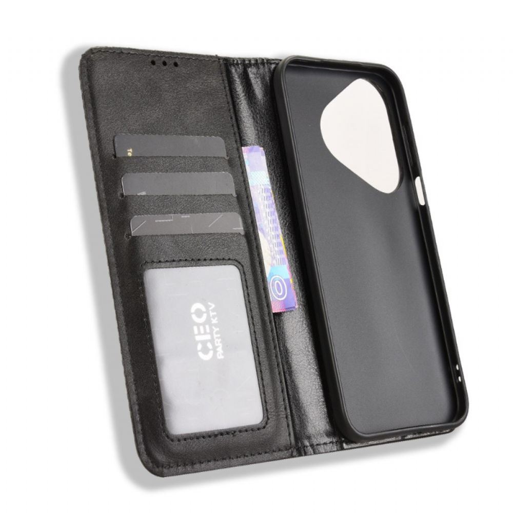 Kožené Pouzdro Folio Huawei Pura 80 Vintage Vlys