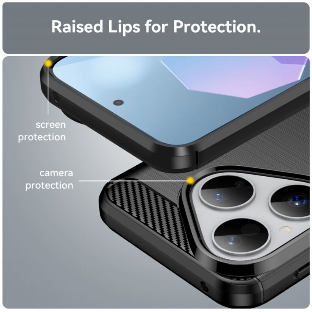 Kryt Huawei Pura 80 Kartáčované Uhlíkové Vlákno