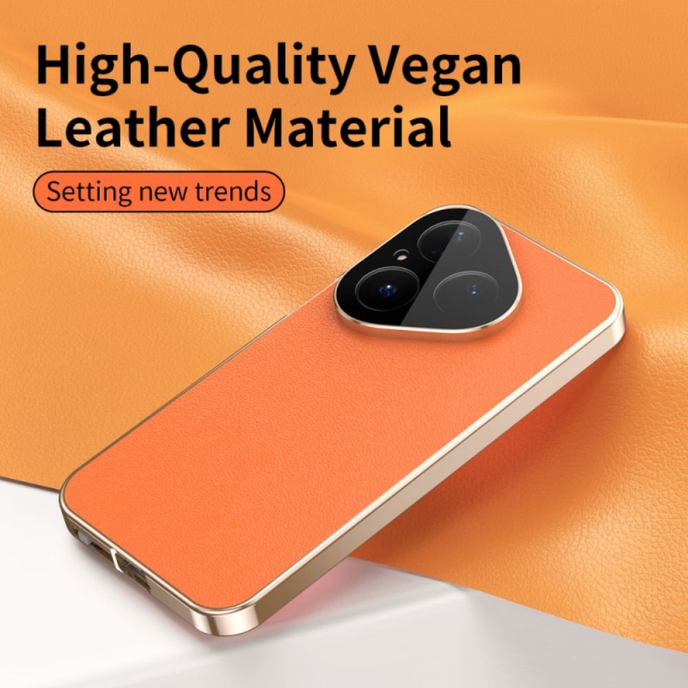 Kryt Huawei Pura 80 Kožený Design A Ochranná Fólie Z Tvrzeného Skla