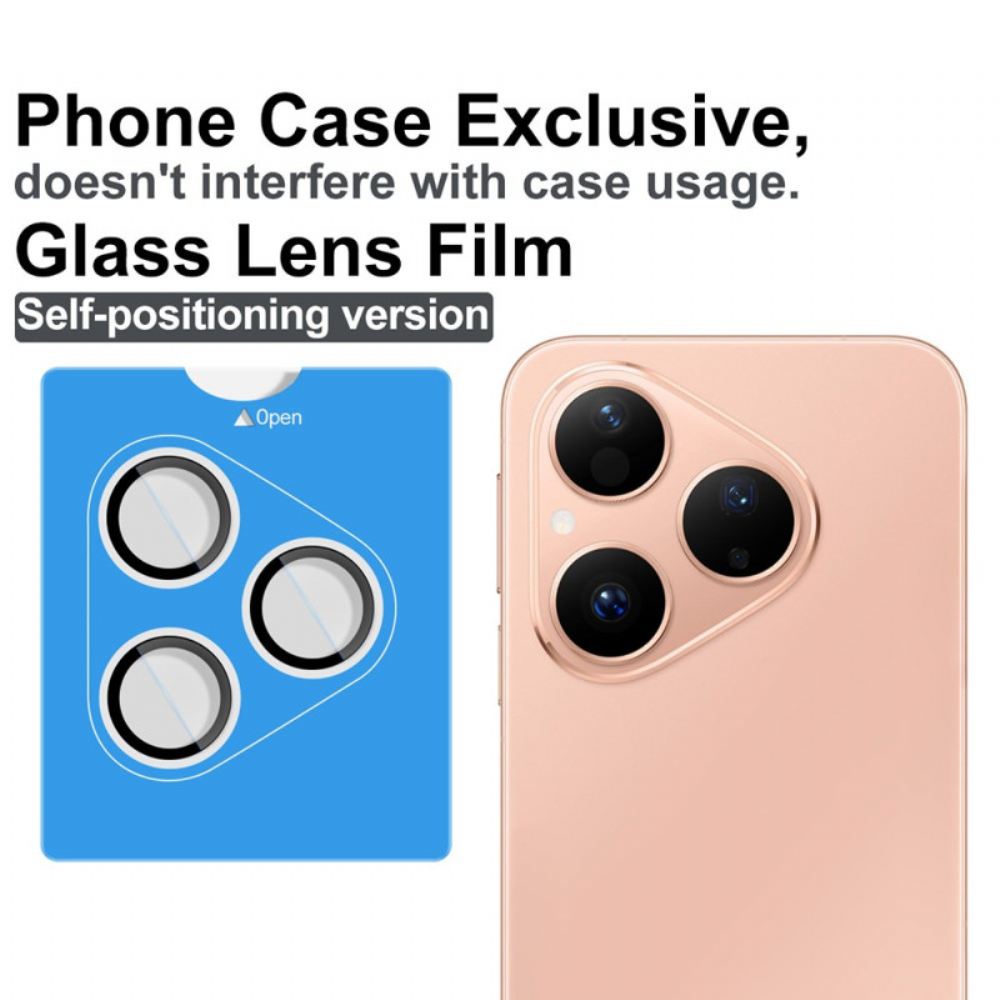 Ochranná Fólie Z Tvrzeného Skla Pro Huawei Pura 80 S Automatickým Polohováním Rámečku (černé Kruhy)