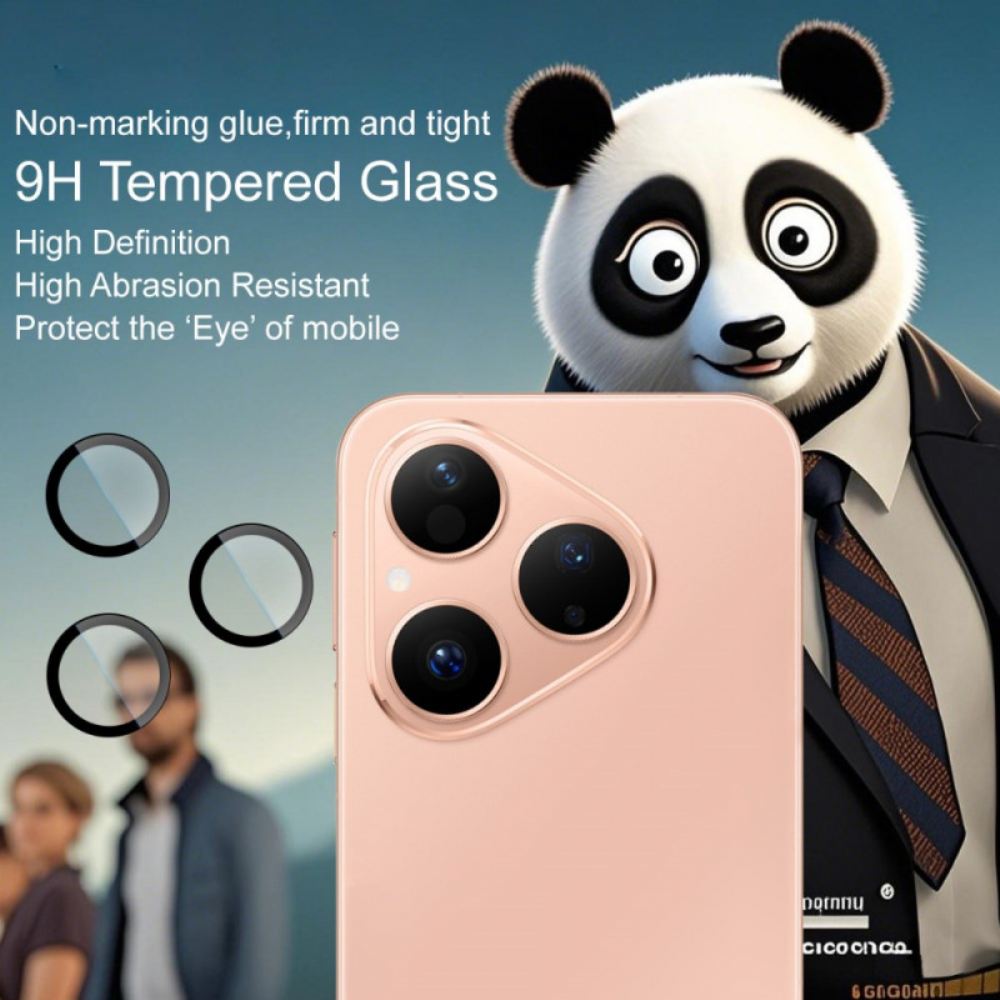 Ochranná Fólie Z Tvrzeného Skla Pro Huawei Pura 80 S Automatickým Polohováním Rámečku (černé Kruhy)