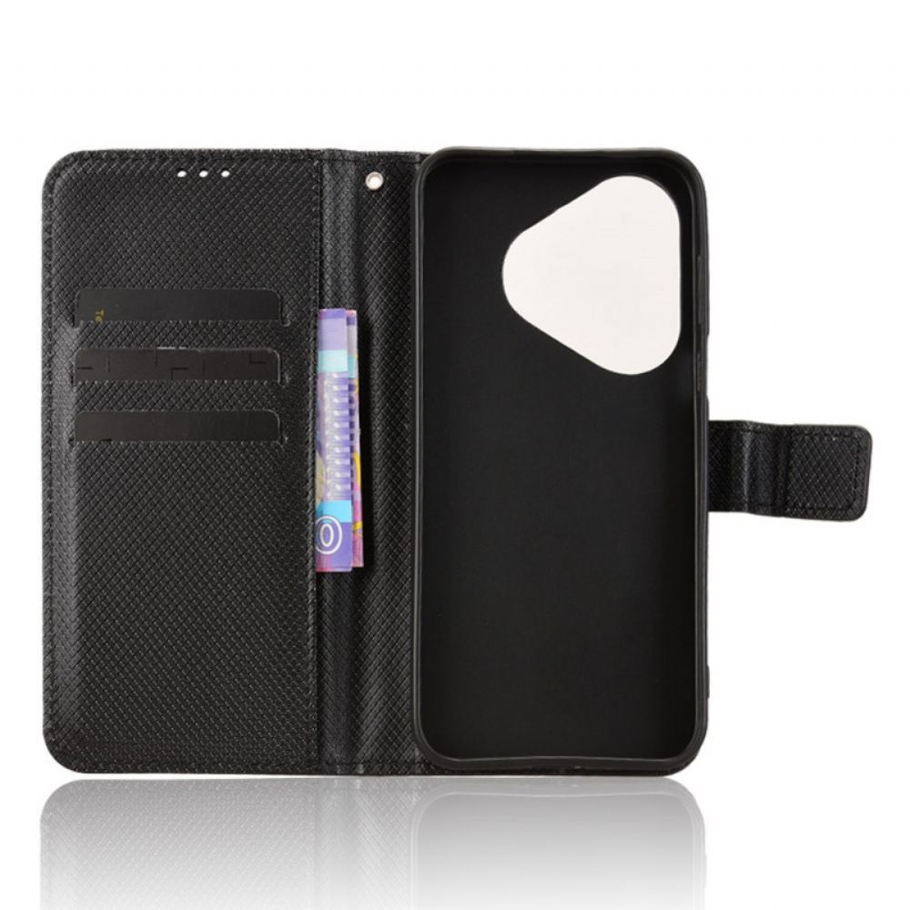 Peněženková Pouzdra Huawei Pura 80 Kryty Na Mobil Diamantová Textura