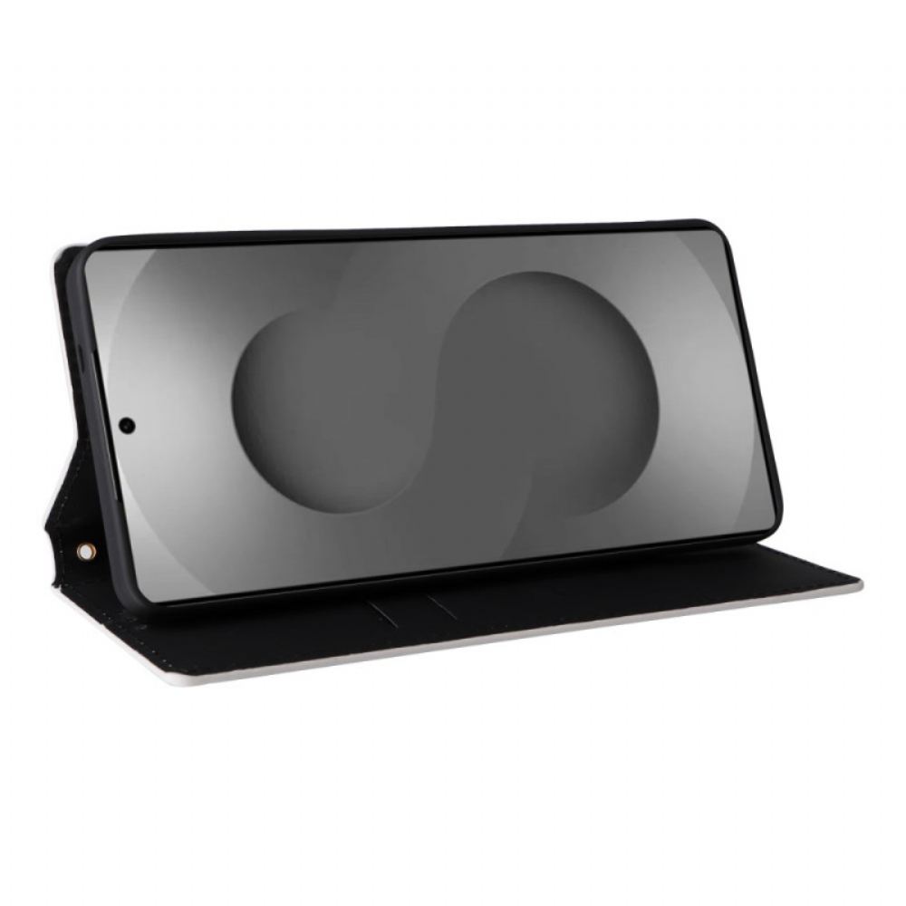 Kožené Pouzdro Folio Samsung Galaxy S26 Ultra Diamantový Vzor