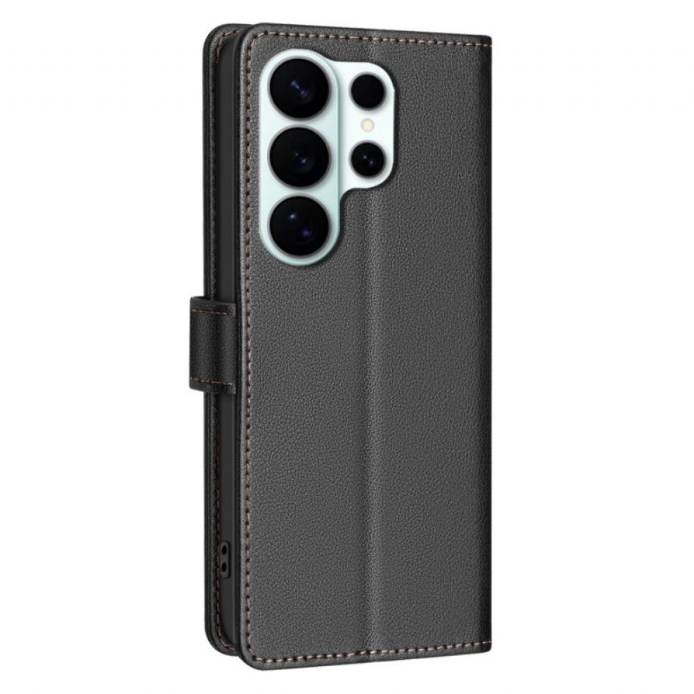 Kožený Kryt Na Samsung Galaxy S26 Ultra Klasická Barva Binfen