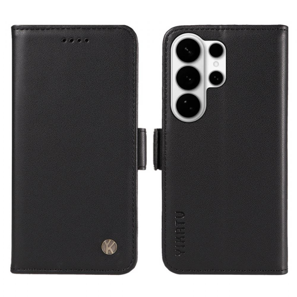 Kožený Kryt Na Samsung Galaxy S26 Ultra Yikatu