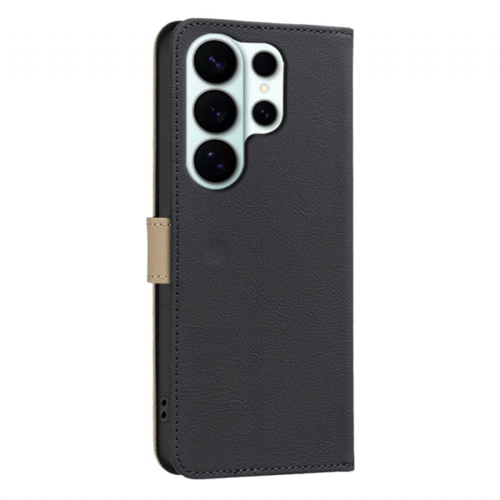 Kožený Kryt Samsung Galaxy S26 Ultra Binfen Color Květinový Vzor