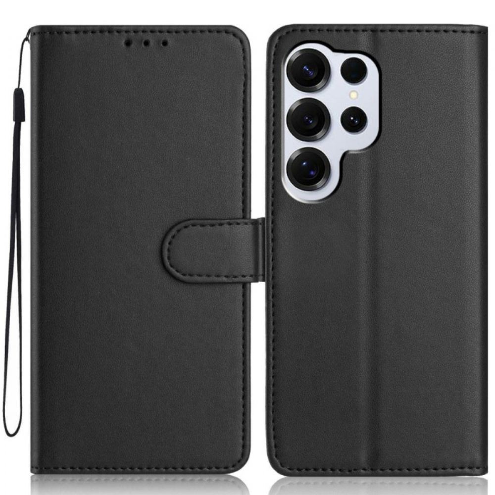 Kožený Kryt Samsung Galaxy S26 Ultra Jednobarevný