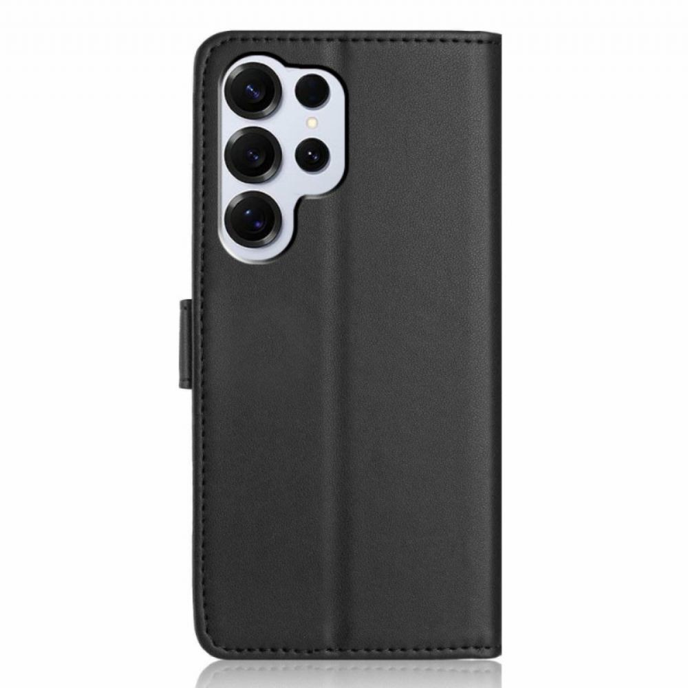 Kožený Kryt Samsung Galaxy S26 Ultra Jednobarevný