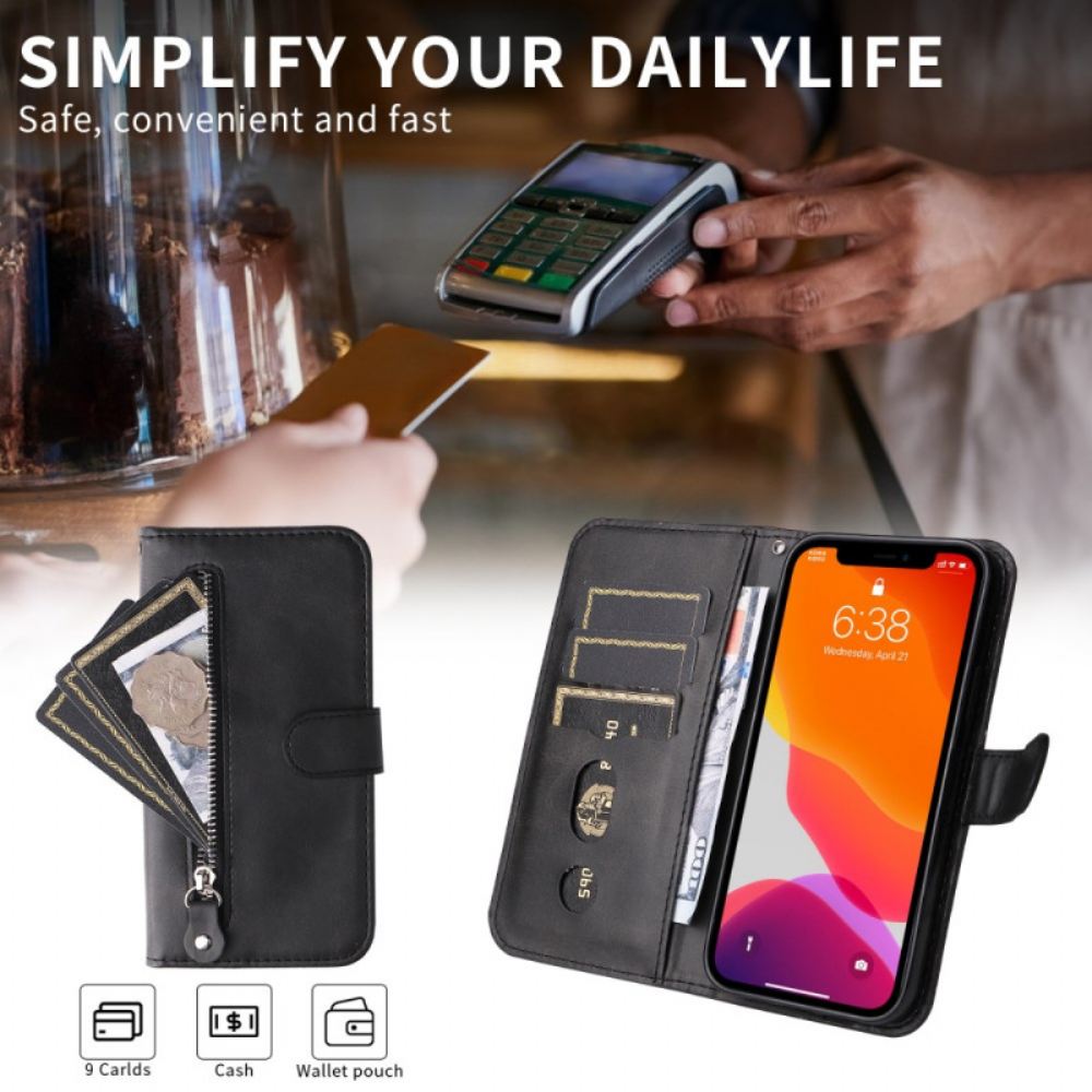 Kožený Kryt Samsung Galaxy S26 Ultra Kapsa Na Zip