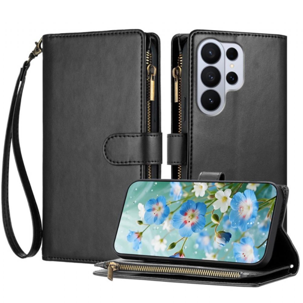 Kožený Kryt Samsung Galaxy S26 Ultra Klasická Peněženka