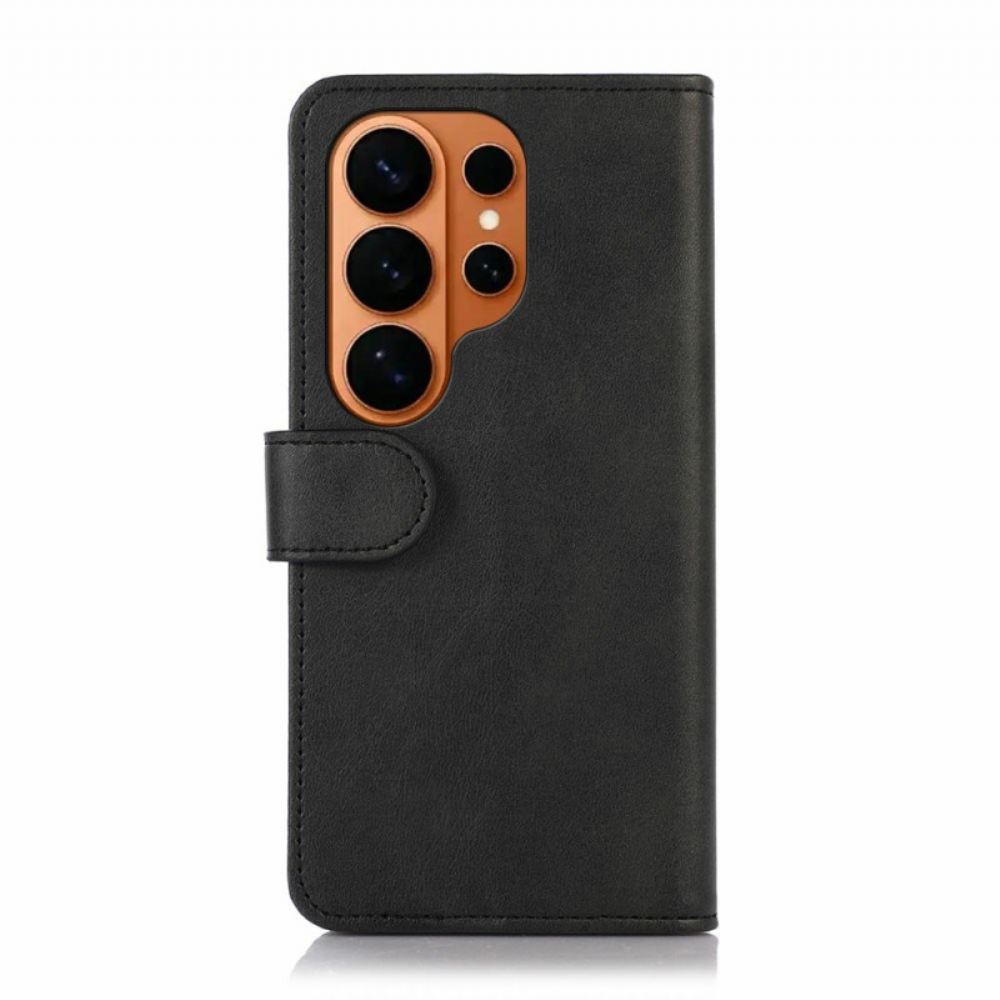 Kožený Kryt Samsung Galaxy S26 Ultra Klasický Kožený Efekt