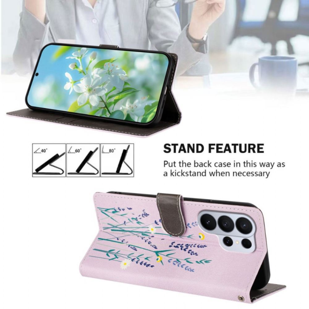 Kožený Kryt Samsung Galaxy S26 Ultra Levandule