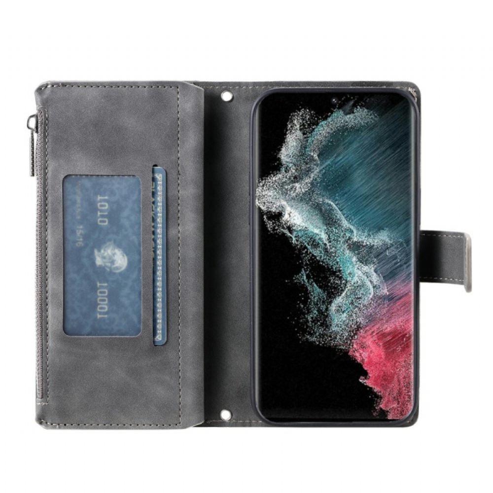 Kožený Kryt Samsung Galaxy S26 Ultra Peněženka Mandala