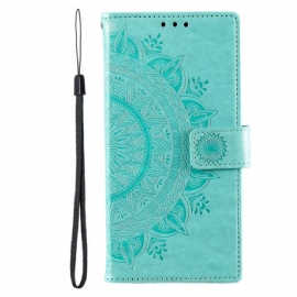 Kožený Kryt Samsung Galaxy S26 Ultra Sluneční Mandala