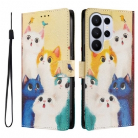 Peněženková Pouzdra Samsung Galaxy S26 Ultra Barevné Kočky