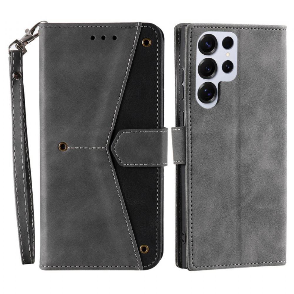 Peněženková Pouzdra Samsung Galaxy S26 Ultra Kryty Na Mobil Dvoubarevný Design