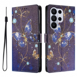 Peněženková Pouzdra Samsung Galaxy S26 Ultra Kryty Na Mobil Vzácní Motýli