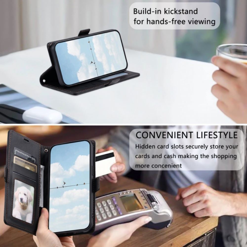 Peněženková Pouzdra Samsung Galaxy S26 Ultra Prošívaná S Páskem