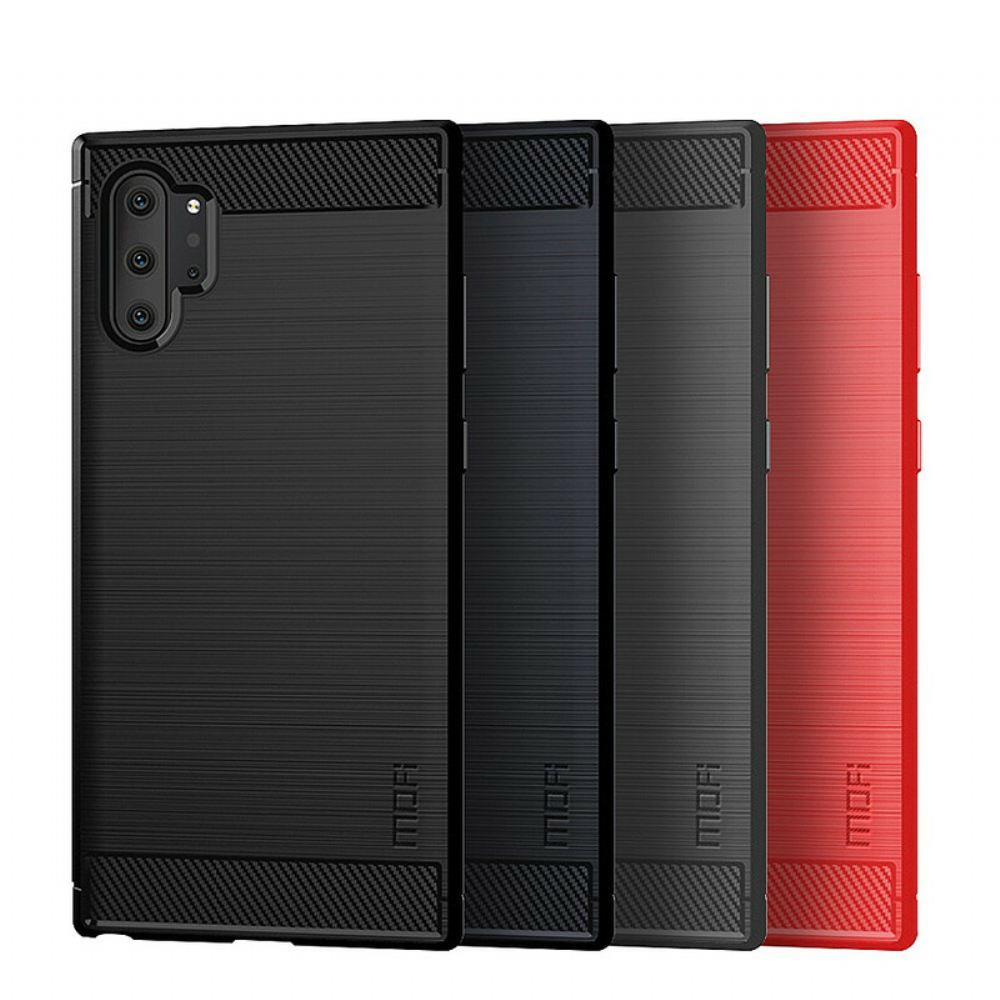 Kryt Na Samsung Galaxy Note 10 Plus Mofi Z Kartáčovaných Uhlíkových Vláken