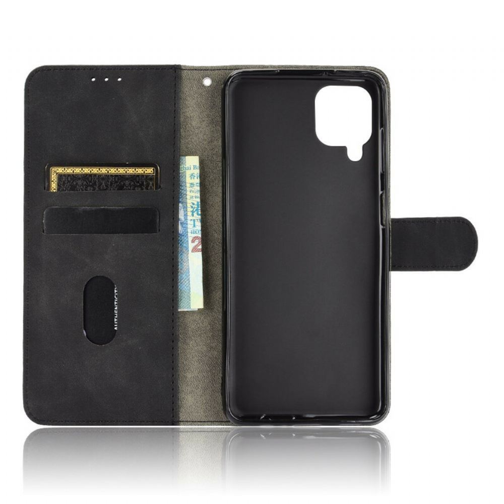 Flipové Pouzdro Na Samsung Galaxy A12 / M12 Dotek Kůže