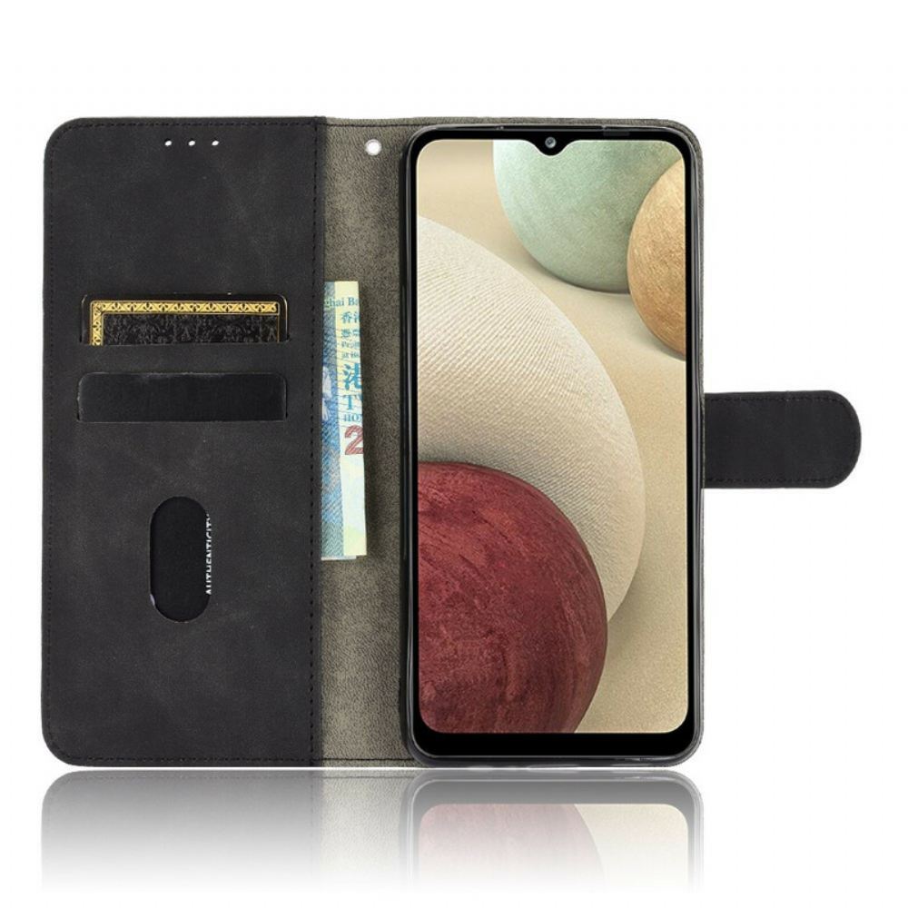 Flipové Pouzdro Na Samsung Galaxy A12 / M12 Dotek Kůže