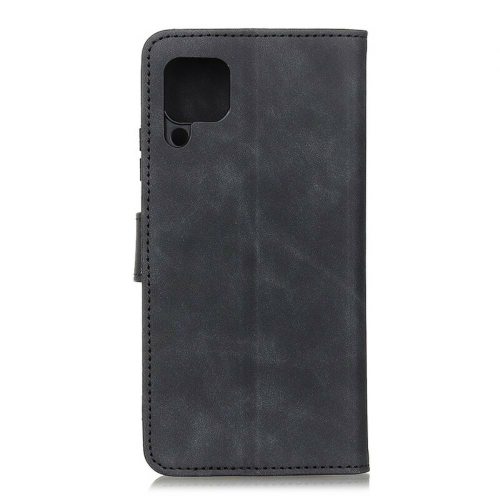 Kožené Pouzdro Na Samsung Galaxy A12 / M12 Khazneh Vintage Kožený Efekt