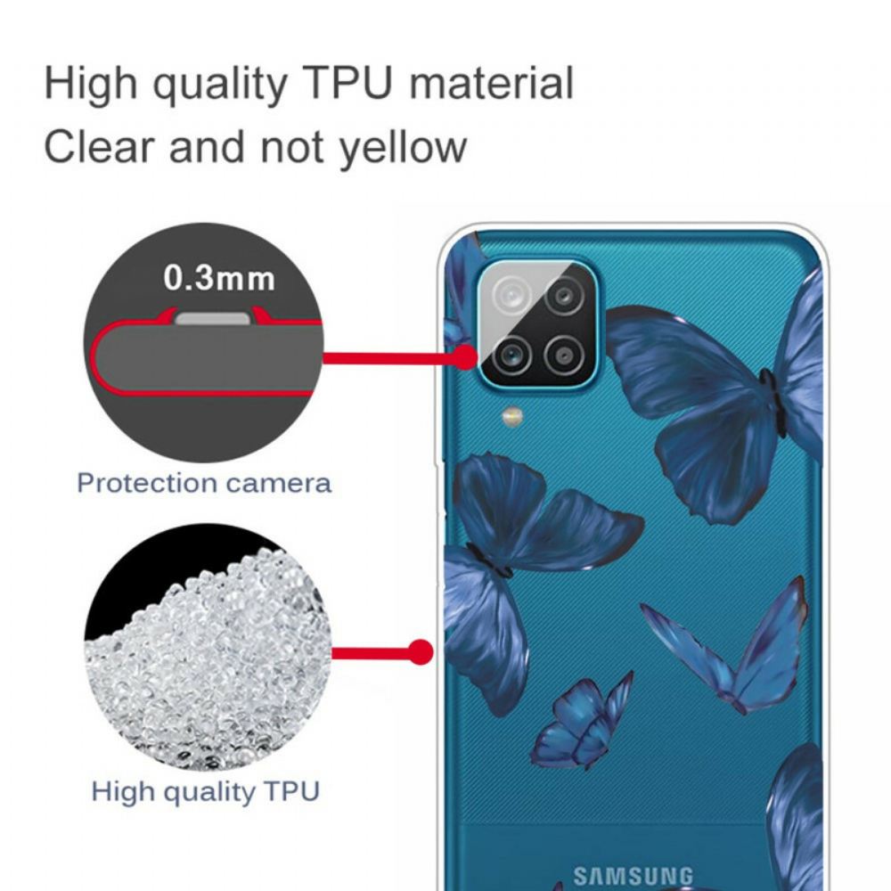 Kryt Na Samsung Galaxy A12 / M12 Divocí Motýli