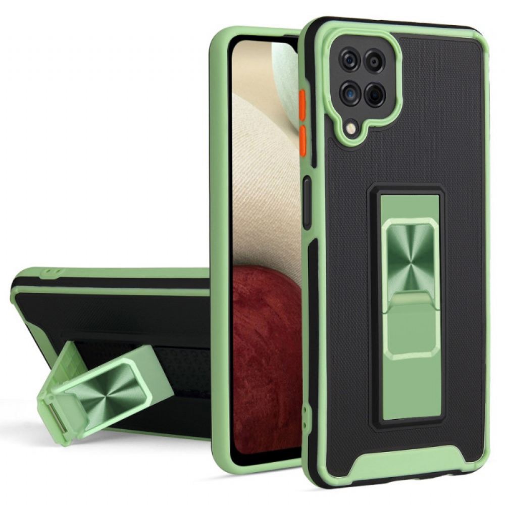 Kryt Na Samsung Galaxy A12 / M12 Dvoubarevný Design Odnímatelného Stojanu
