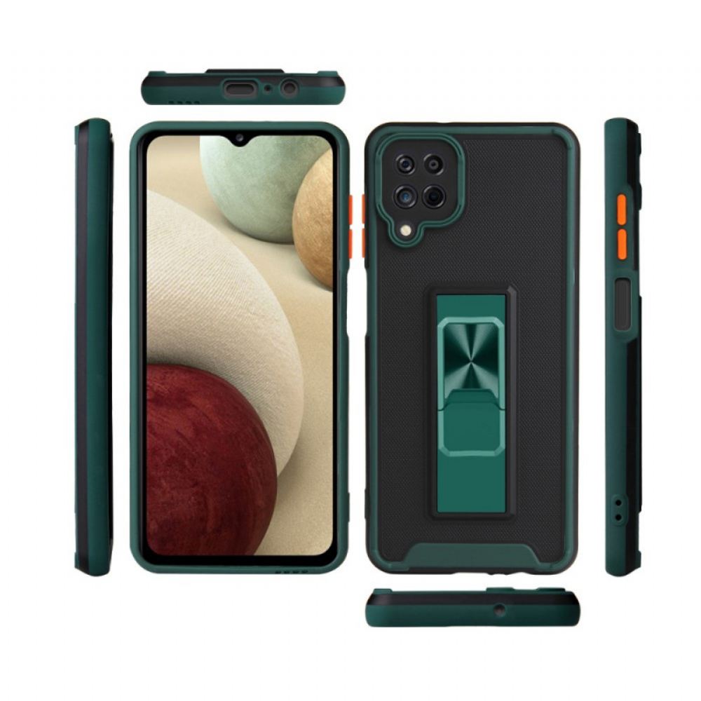 Kryt Na Samsung Galaxy A12 / M12 Dvoubarevný Design Odnímatelného Stojanu