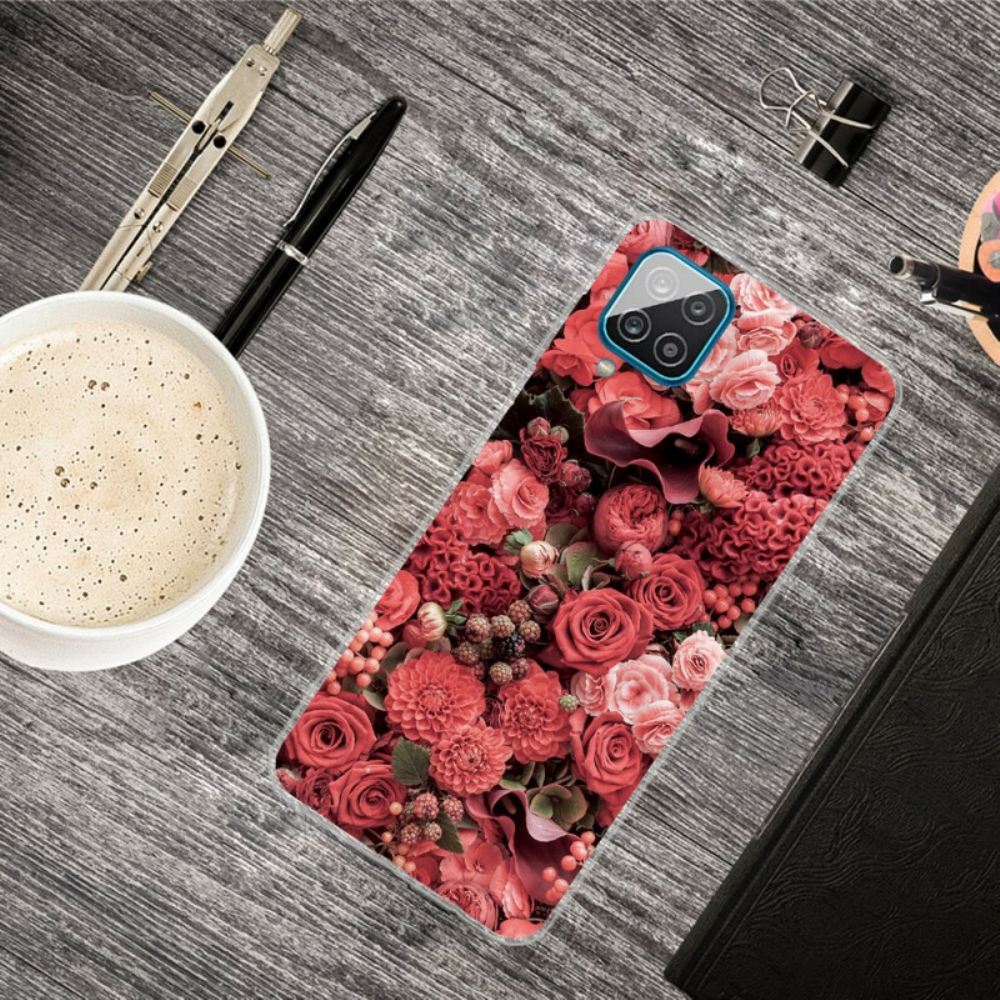 Kryt Na Samsung Galaxy A12 / M12 Intenzivní Květiny