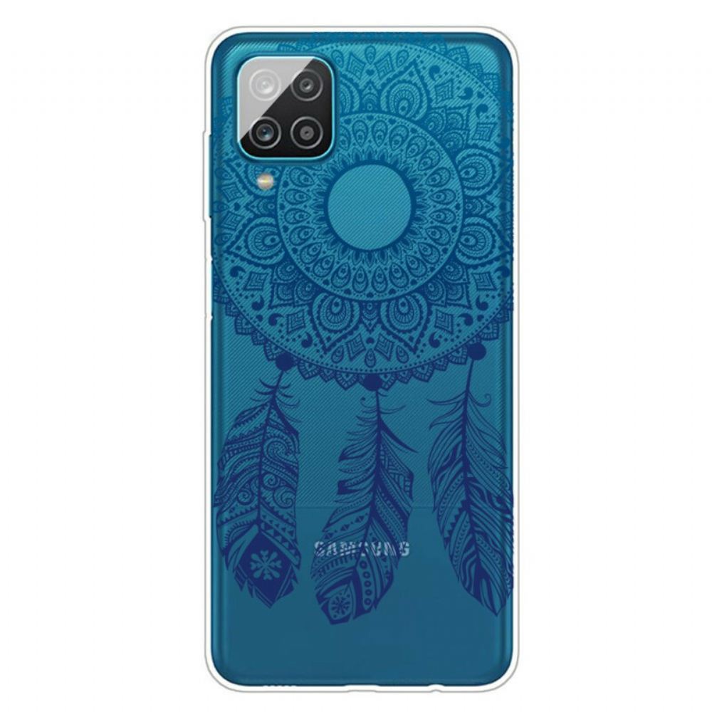 Kryt Na Samsung Galaxy A12 / M12 Jednoduchá Květinová Mandala