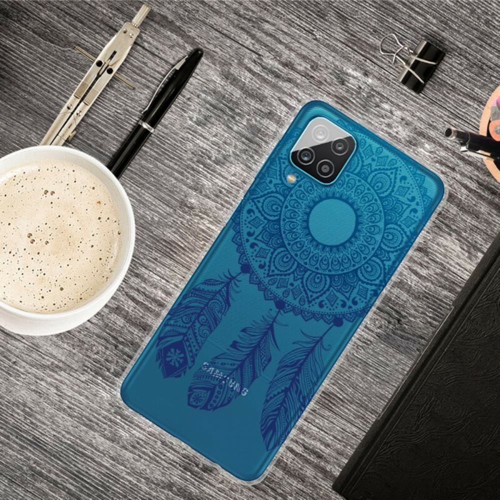 Kryt Na Samsung Galaxy A12 / M12 Jednoduchá Květinová Mandala