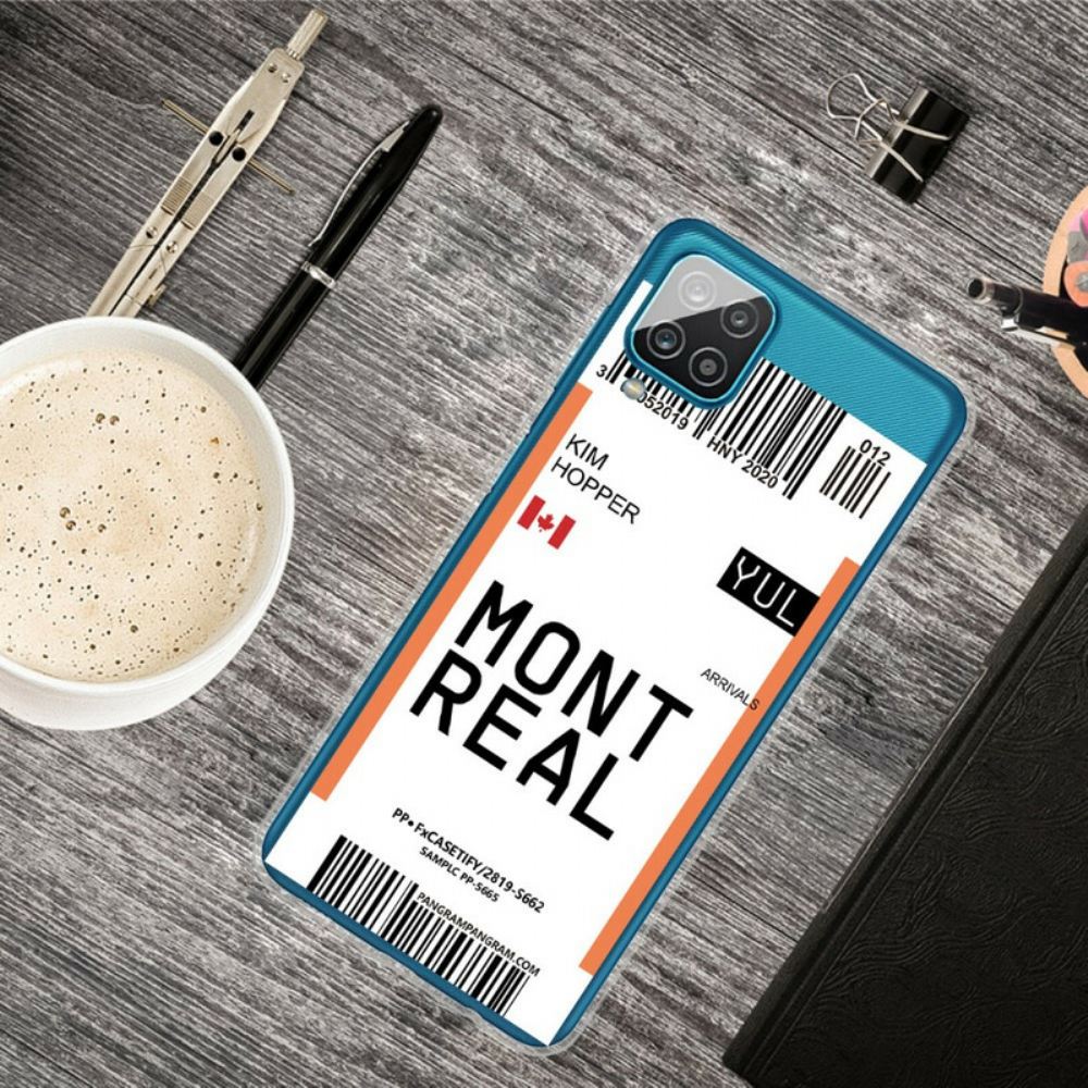 Kryt Na Samsung Galaxy A12 / M12 Palubní Vstupenka Do Montrealu