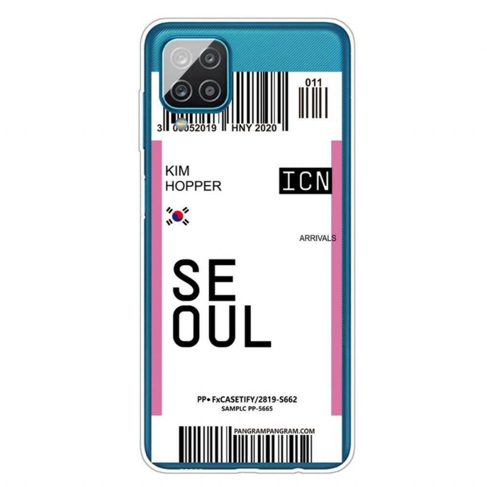 Kryt Na Samsung Galaxy A12 / M12 Palubní Vstupenka Do Soulu