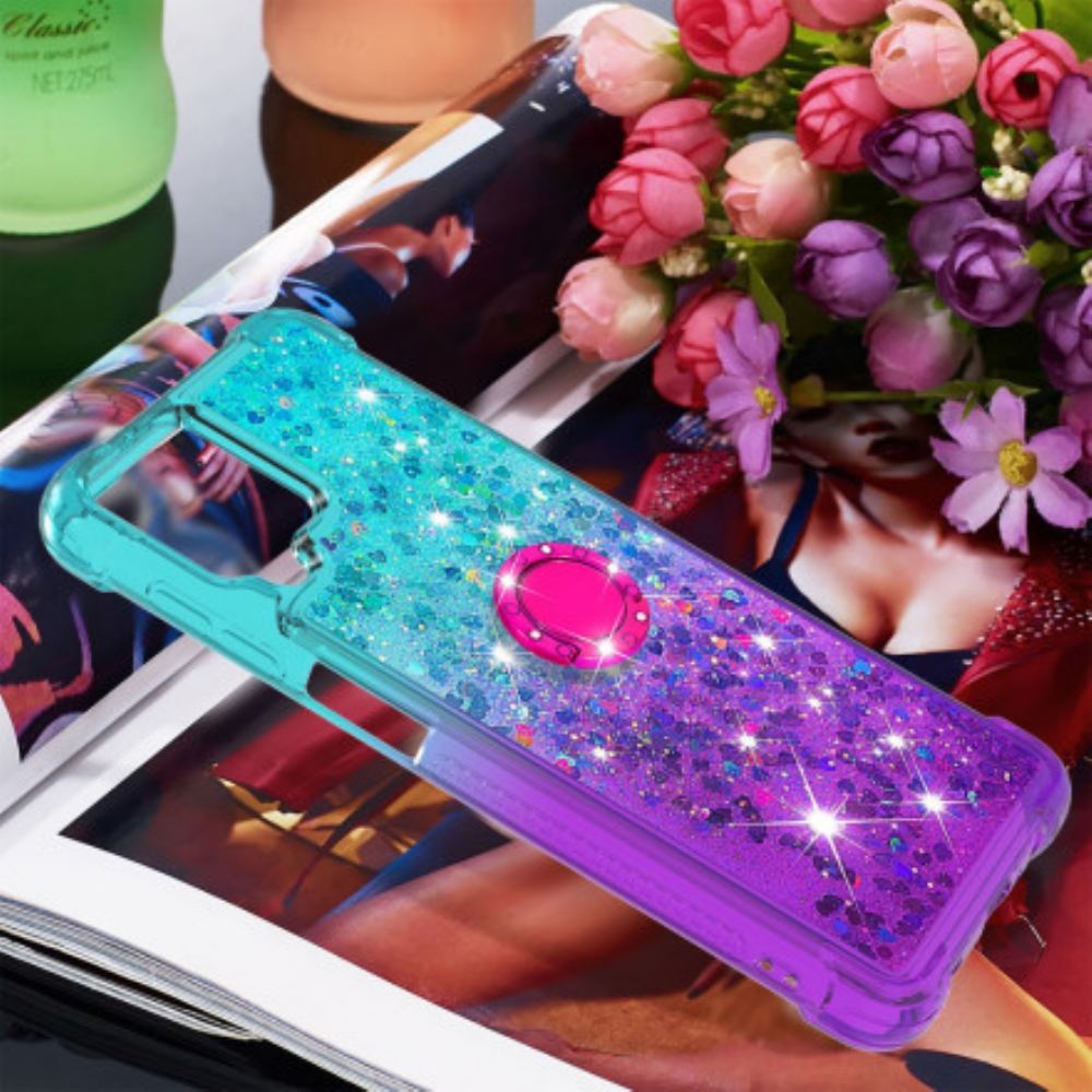 Kryt Na Samsung Galaxy A12 / M12 Podpěra Třpytivých Prstenů