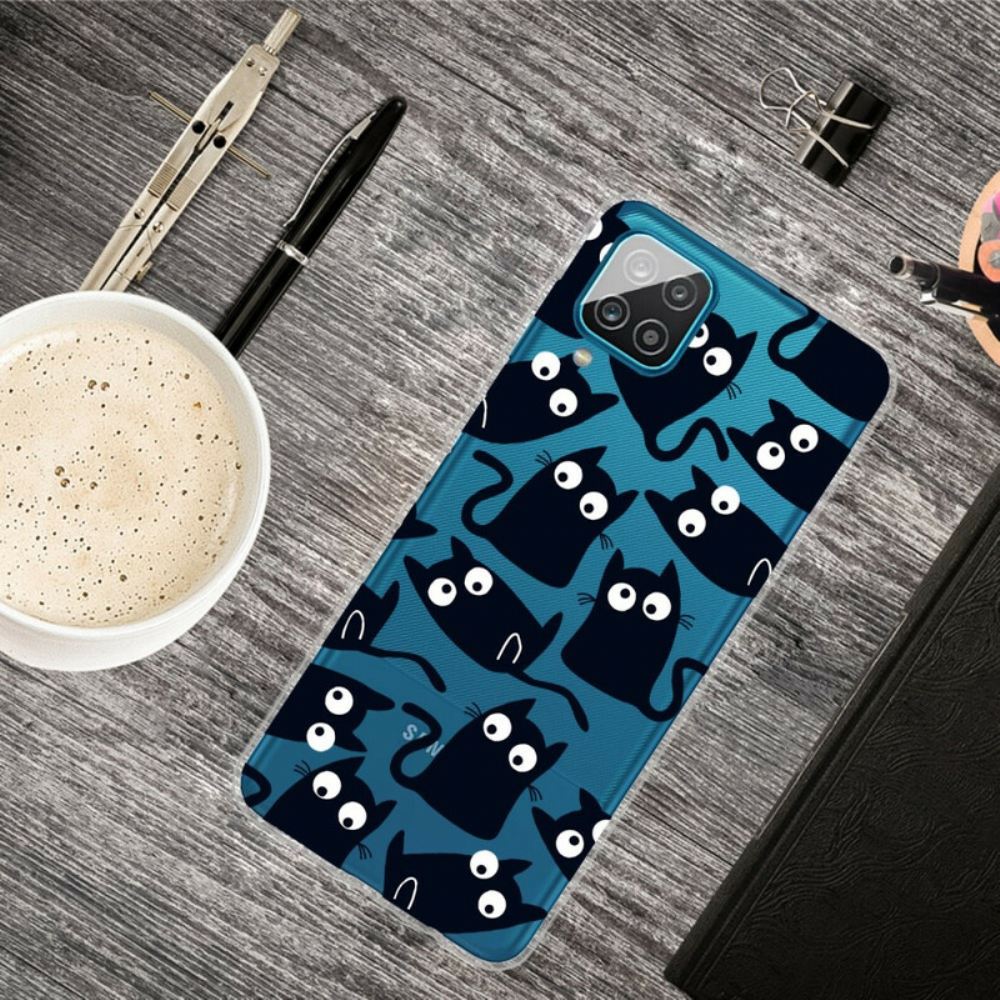 Kryt Na Samsung Galaxy A12 / M12 Černé Myši