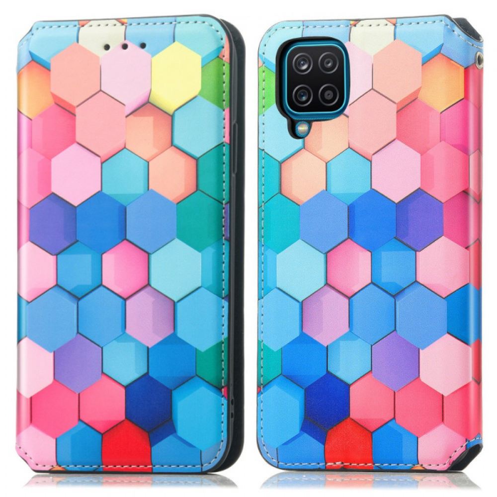 Kryty Na Mobil Na Samsung Galaxy A12 / M12 Flipové Pouzdro Design Caseneo Rfid