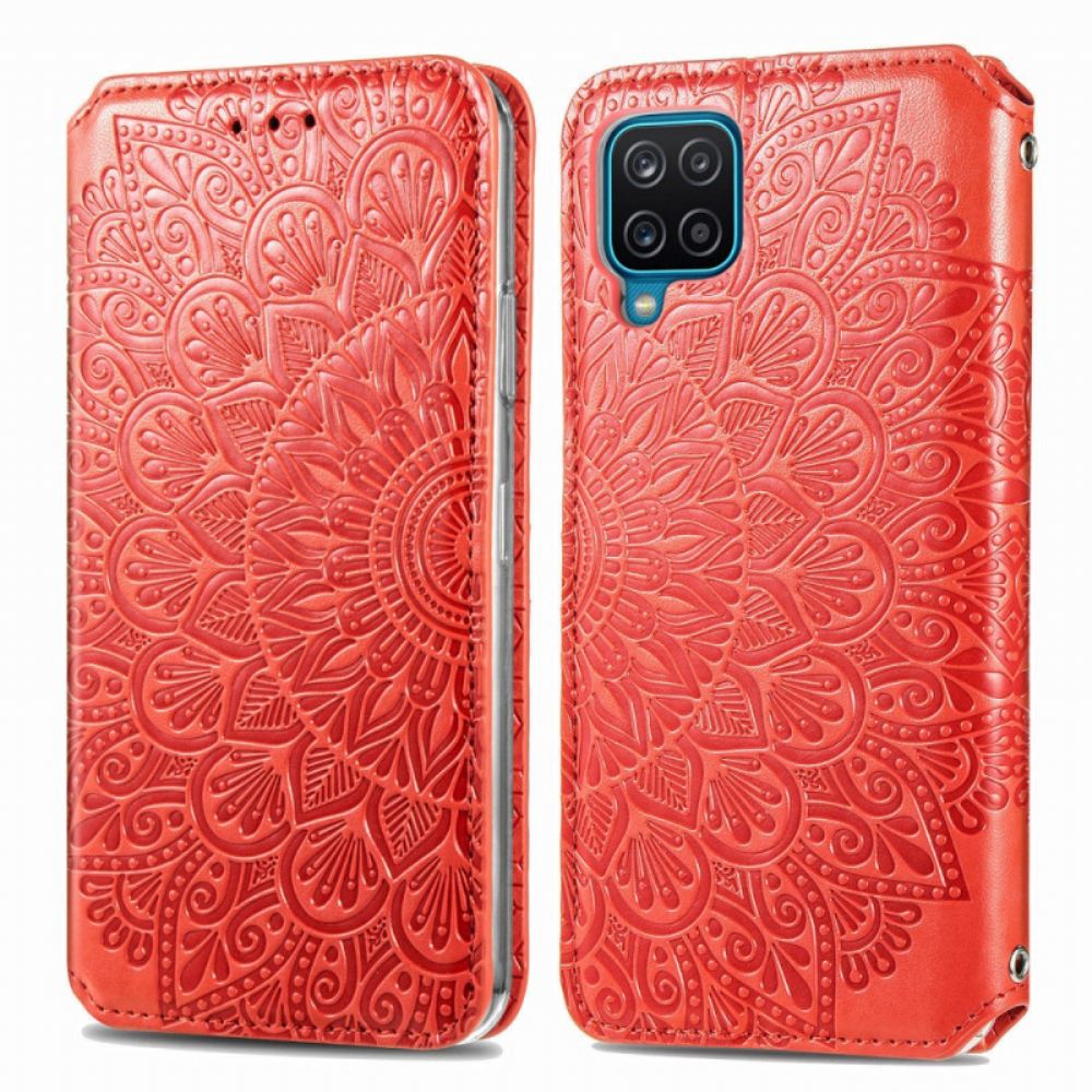 Kryty Na Mobil Na Samsung Galaxy A12 / M12 Flipové Pouzdro Mandala