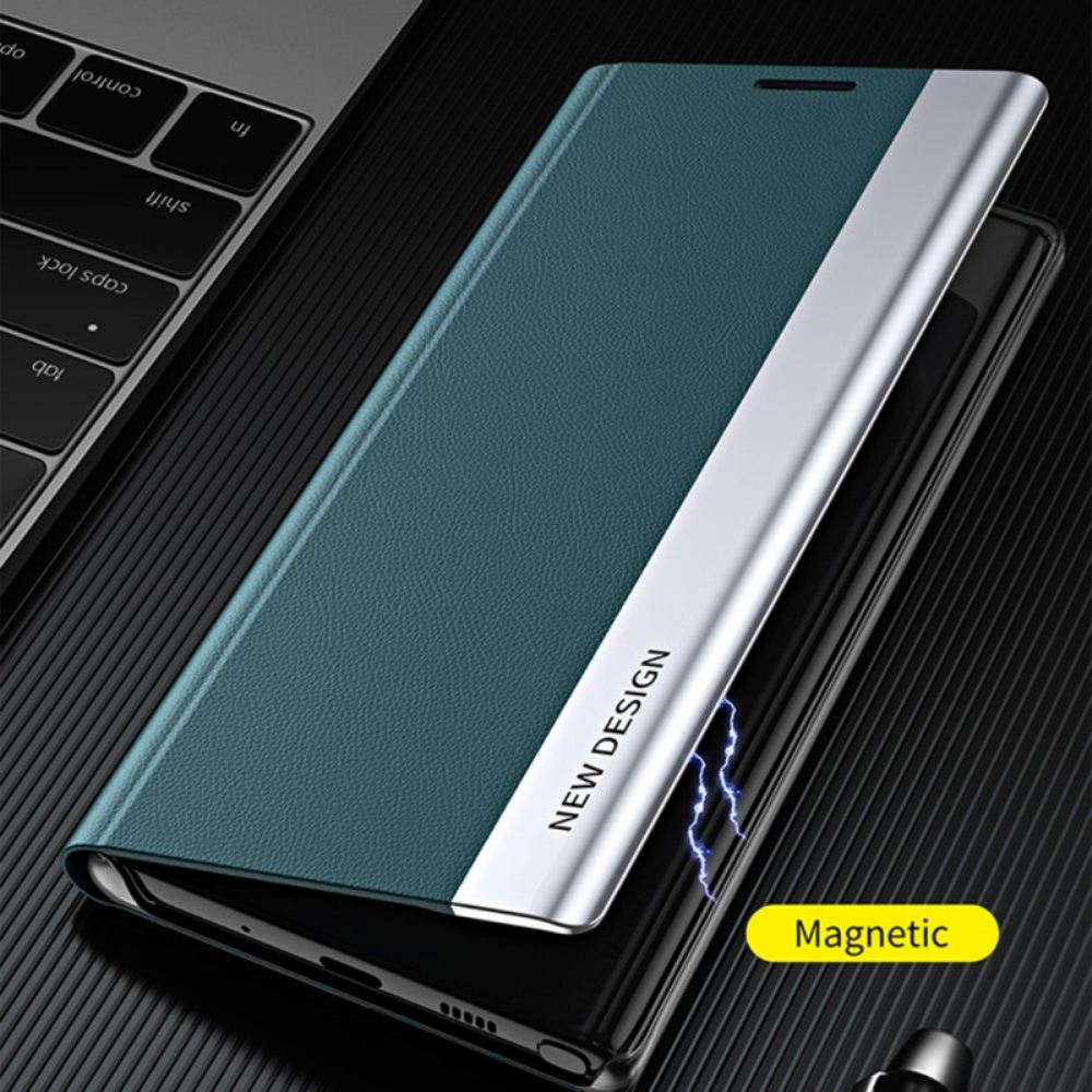 Kryty Na Mobil Na Samsung Galaxy A12 / M12 Flipové Pouzdro Umělá Kůže