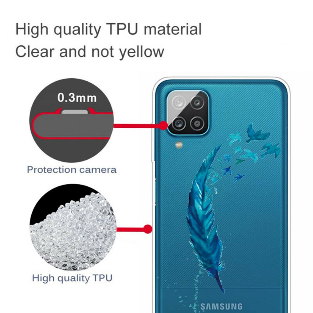 Kryty Na Mobil Na Samsung Galaxy A12 / M12 Krásné Pírko