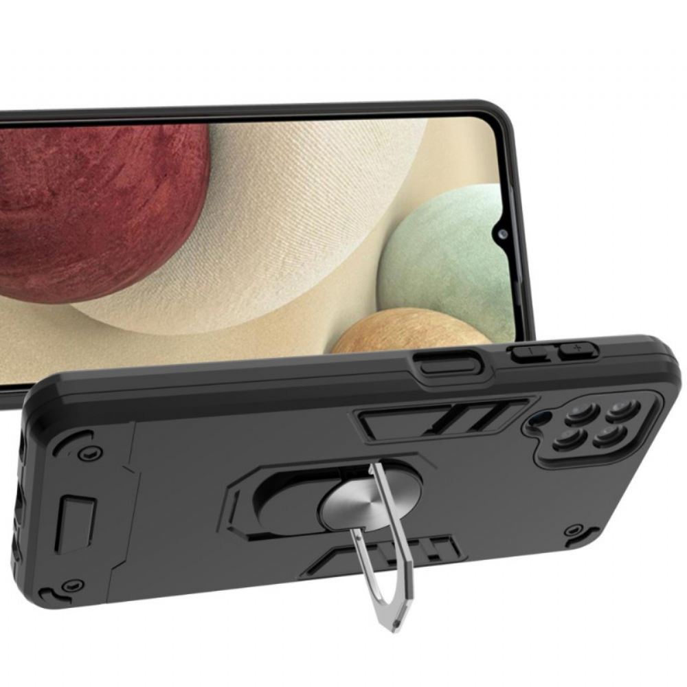 Kryty Na Mobil Na Samsung Galaxy A12 / M12 Návrh Prstencové Podpory