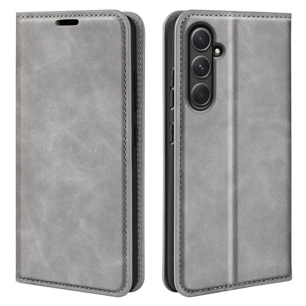 Kožené Pouzdro Folio Na Samsung Galaxy A55 5g Klasika
