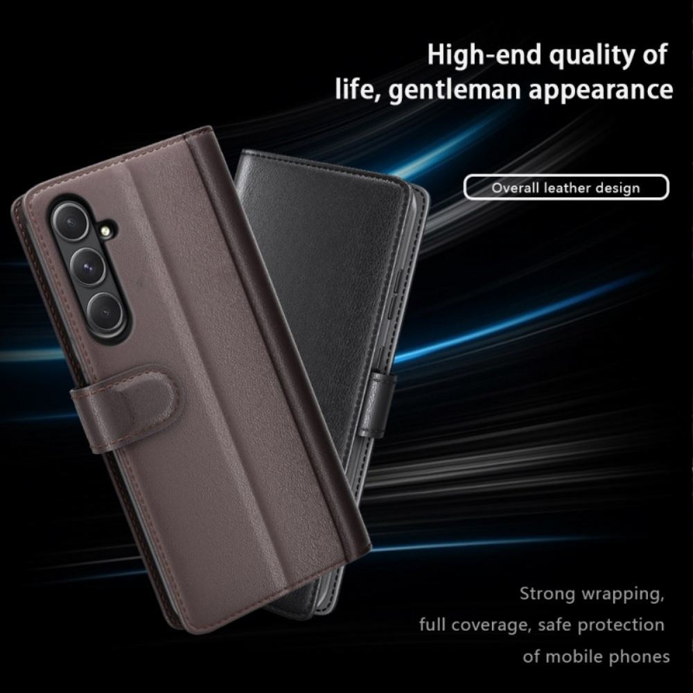 Kožený Kryt Na Samsung Galaxy A55 5g Kůže