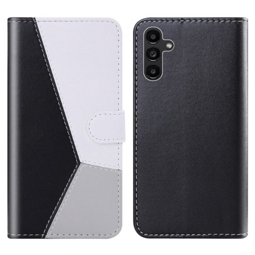 Kožený Kryt Na Samsung Galaxy A55 5g Trikolóra